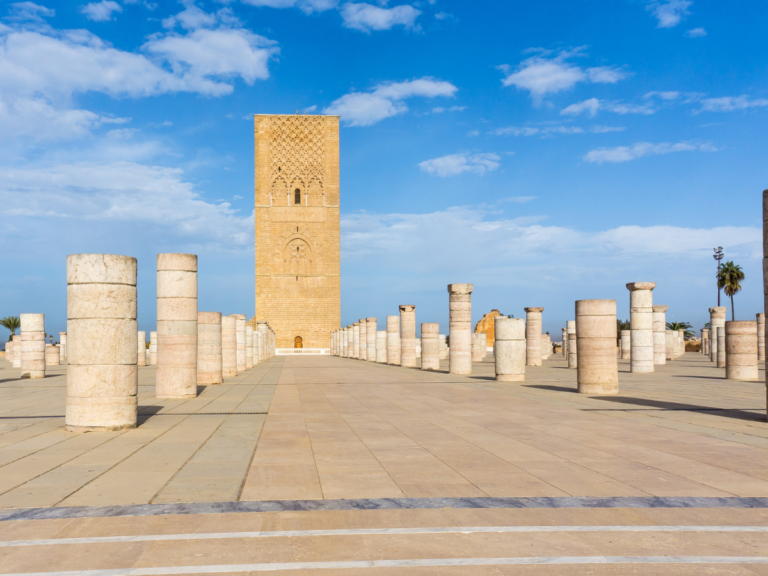 Hassan Tower and the column esplanade in Rabat