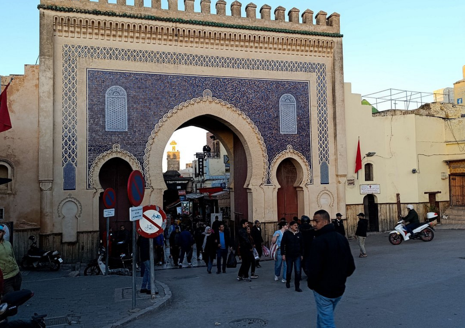 Fes medina Morocco - ancient alleyways and traditional architecture